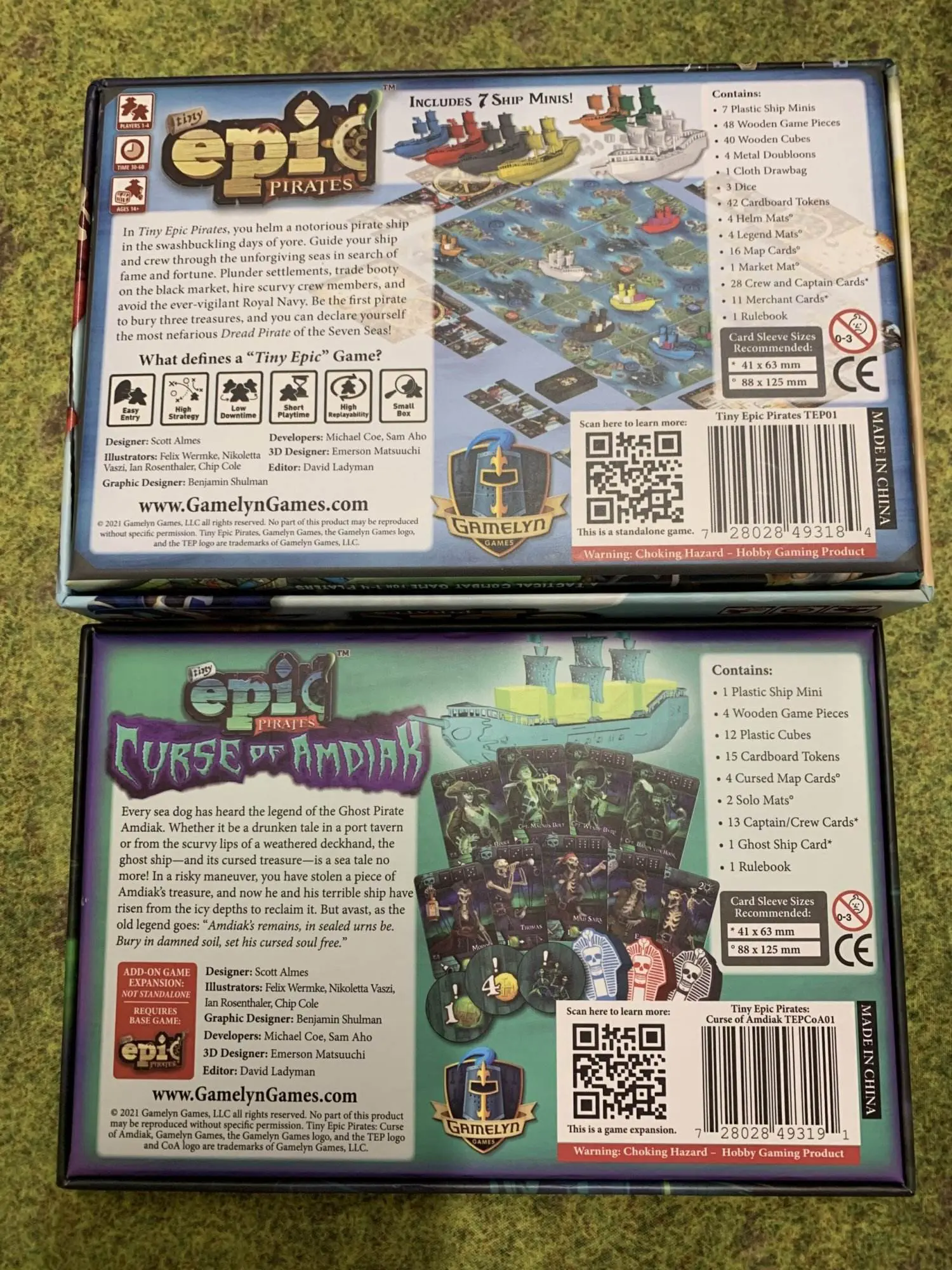 Tiny epic Pirates + Curse of amdiak (udvidelse)