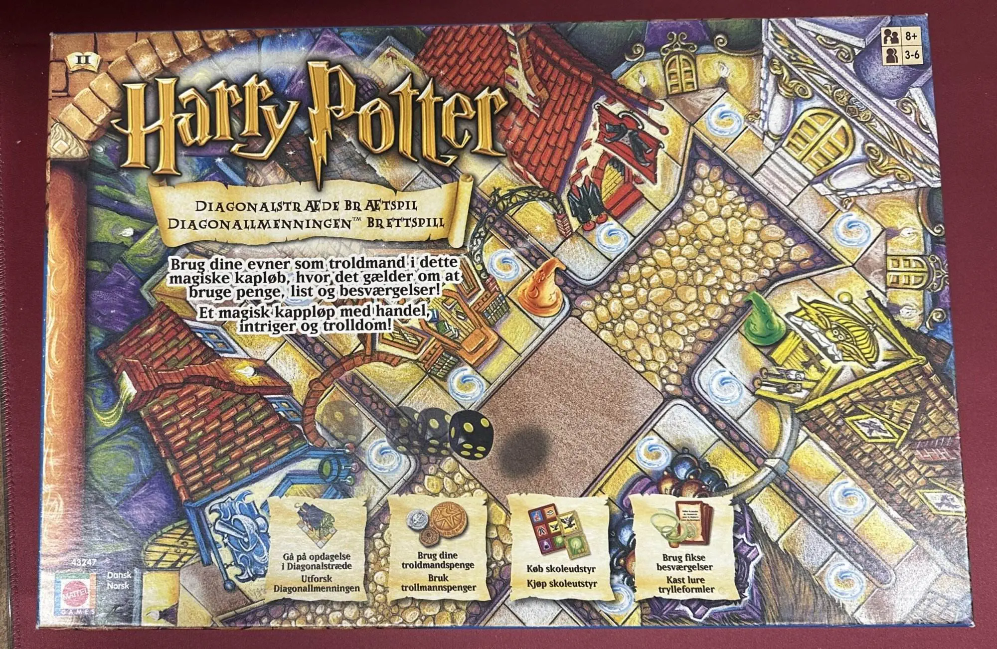 Harry Potter diagonalstræde brætspil (brugt)